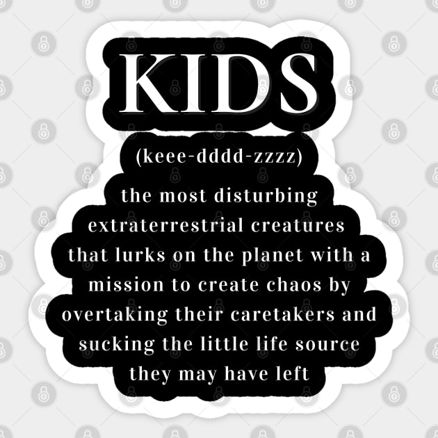 Extraterrestrial Kids Sticker by MammaSaid